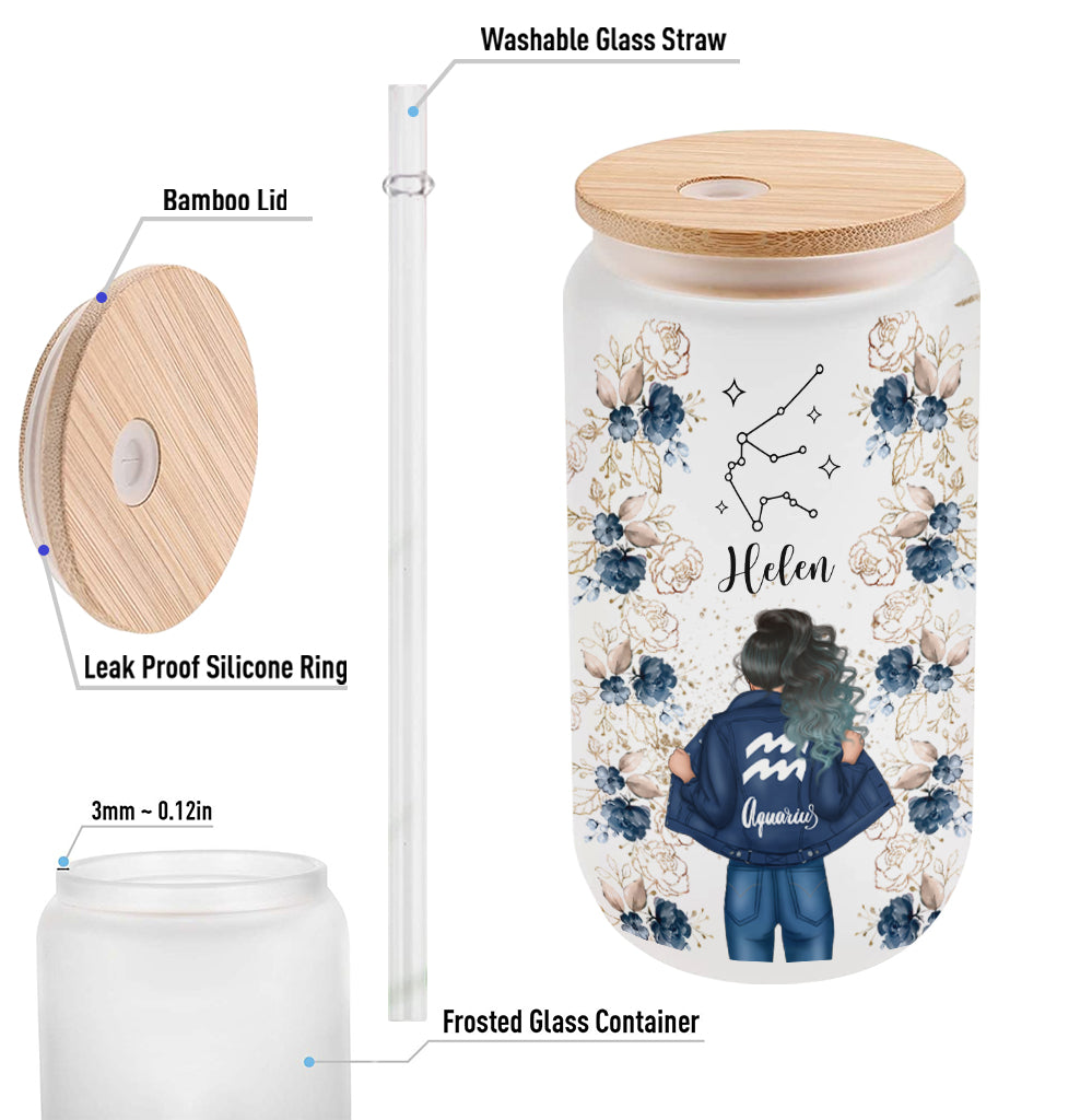 Zodiaque floral - Horoscope personnalisé en verre