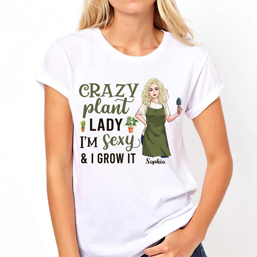 T-shirt et sweat à capuche personnalisés « Folle de plantes »