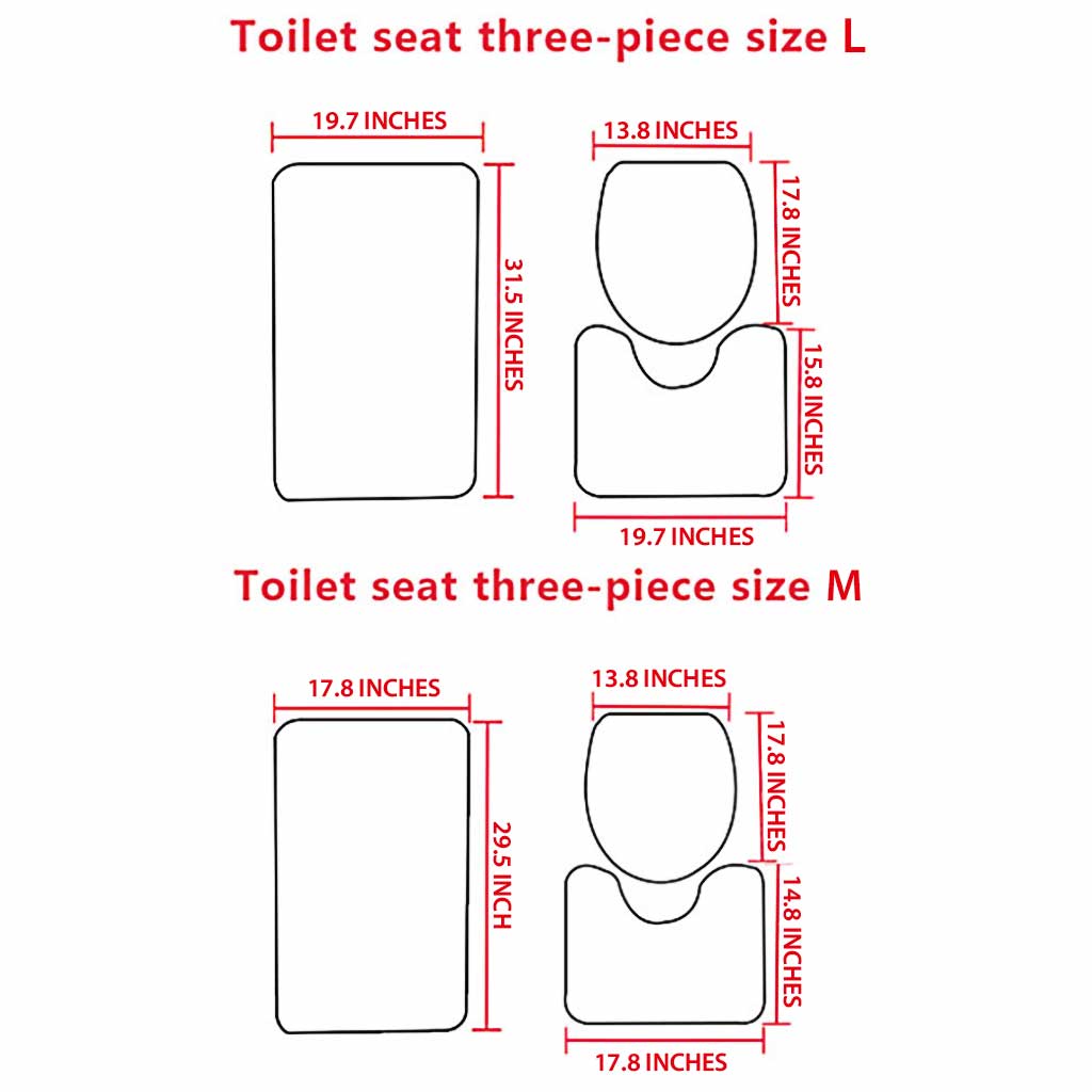 Ensemble de 3 tapis de bain « Sorcières violettes »