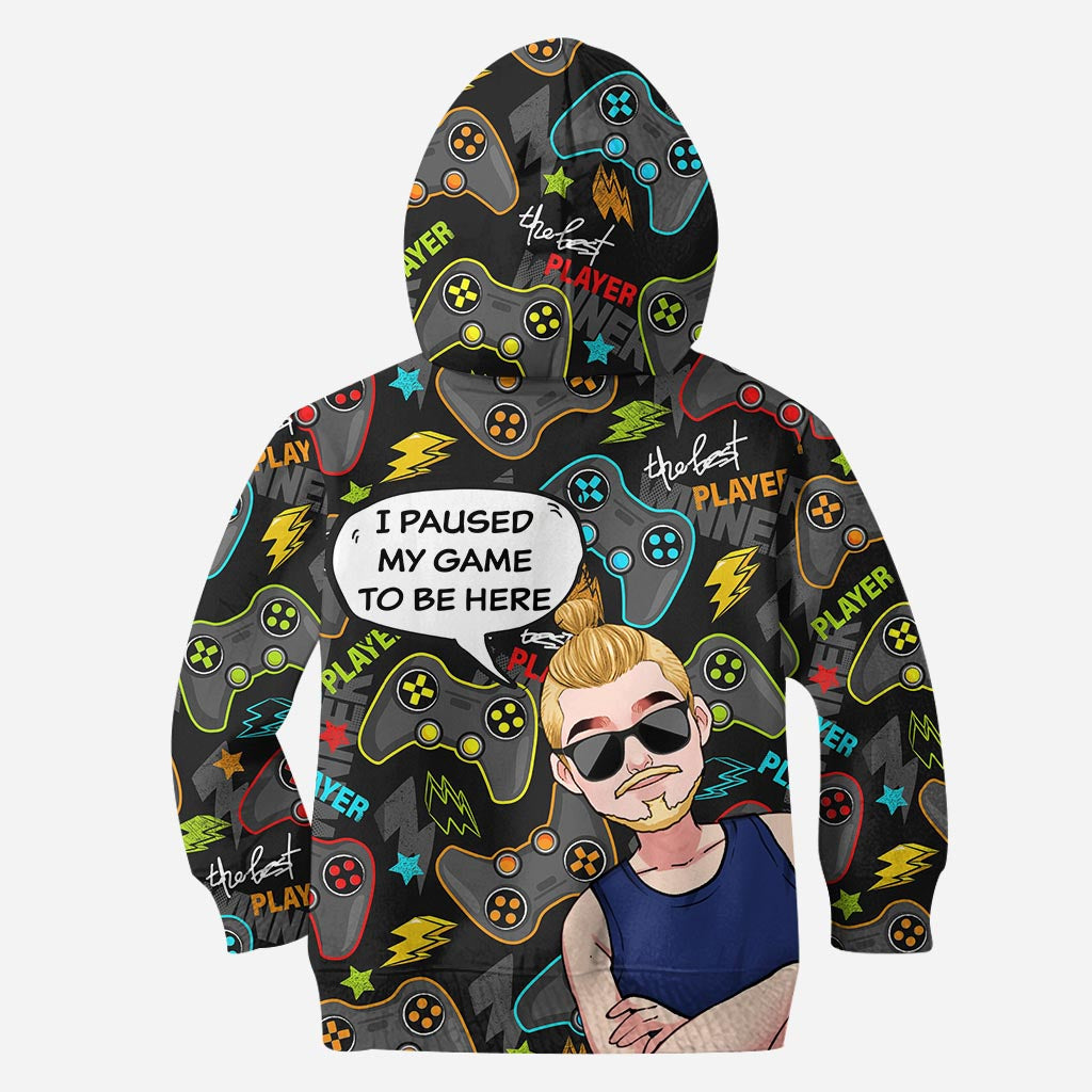 J'ai mis mon jeu en pause pour être ici - T-shirt personnalisé inspiré des jeux vidéo