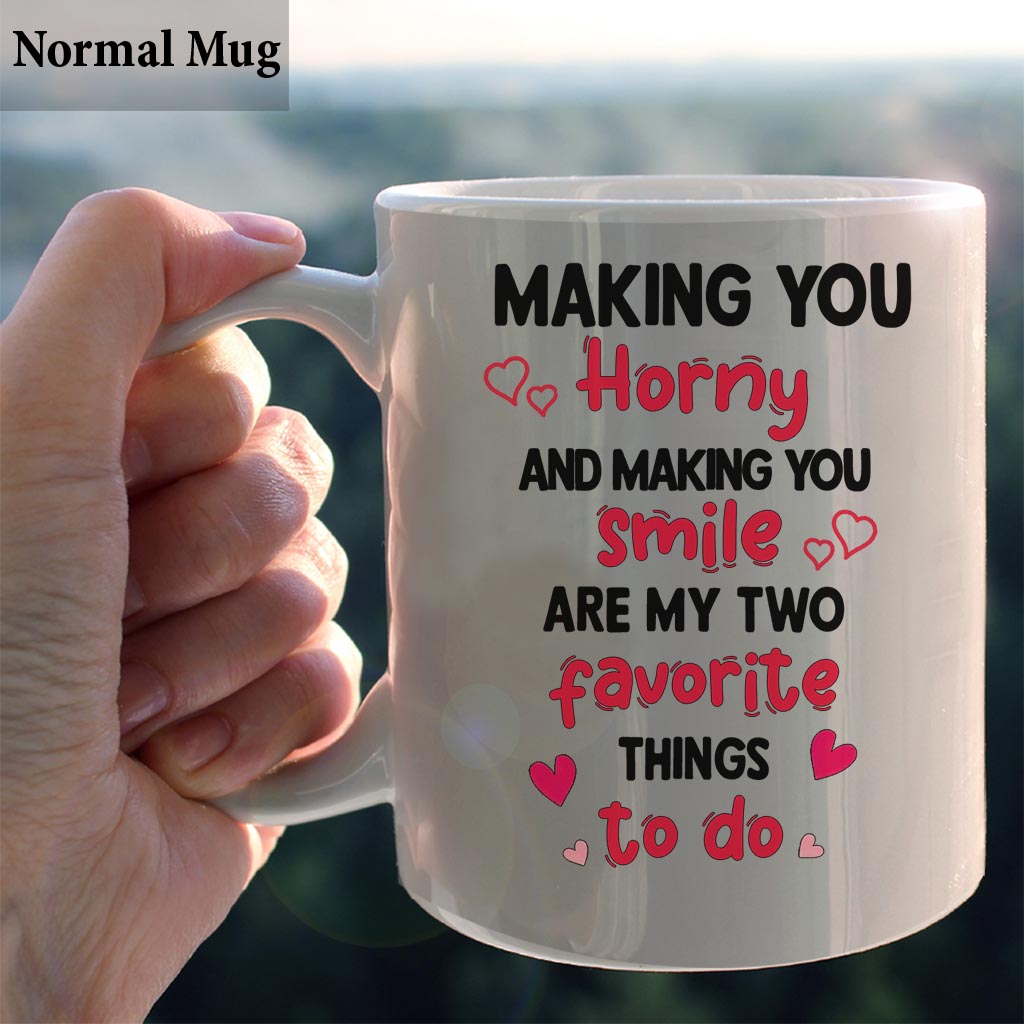 Making You Smile - Personalized Couple Mug
