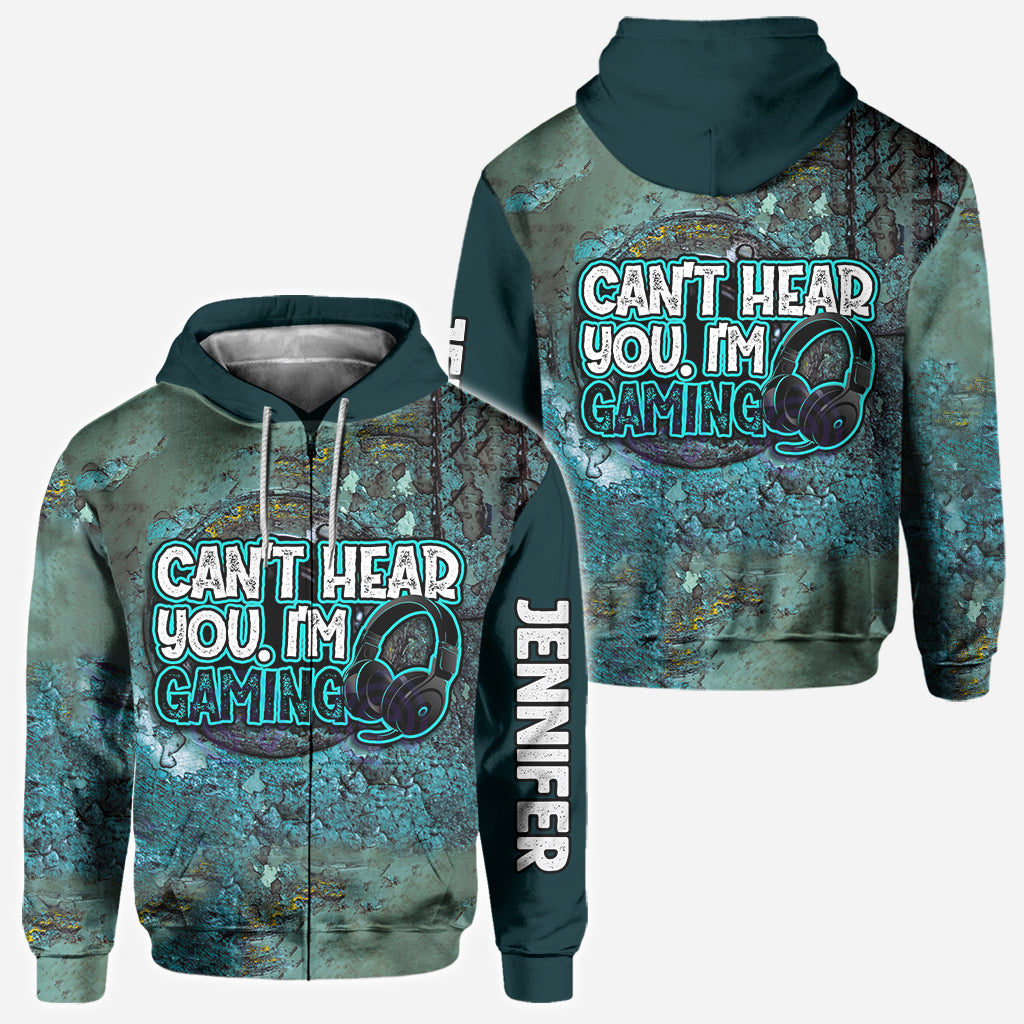 Je ne t'entends pas, je joue aux jeux vidéo - T-shirt personnalisé intégral inspiré des jeux vidéo