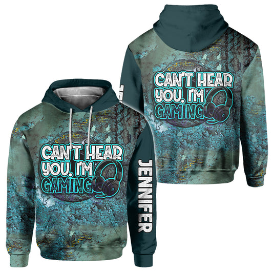 Je ne t'entends pas, je joue aux jeux vidéo - T-shirt personnalisé intégral inspiré des jeux vidéo