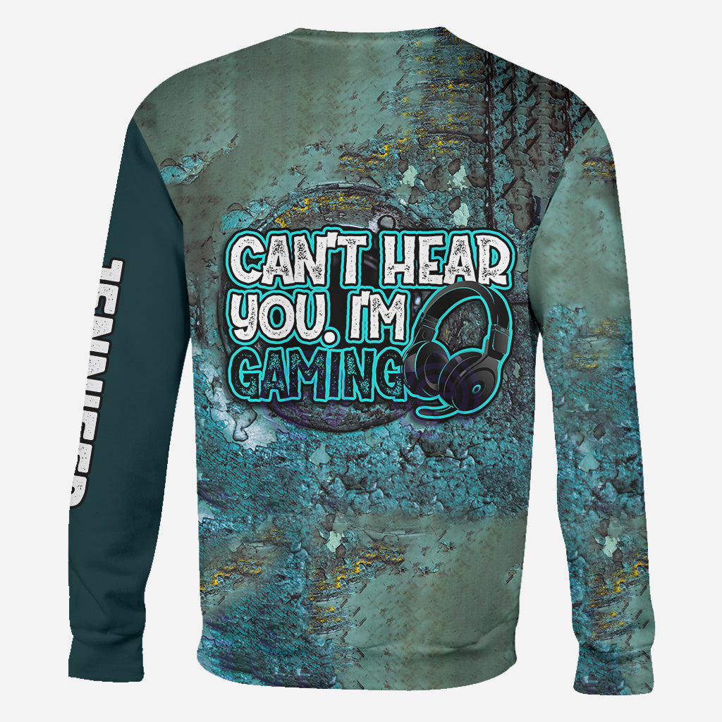 Je ne t'entends pas, je joue aux jeux vidéo - T-shirt personnalisé intégral inspiré des jeux vidéo