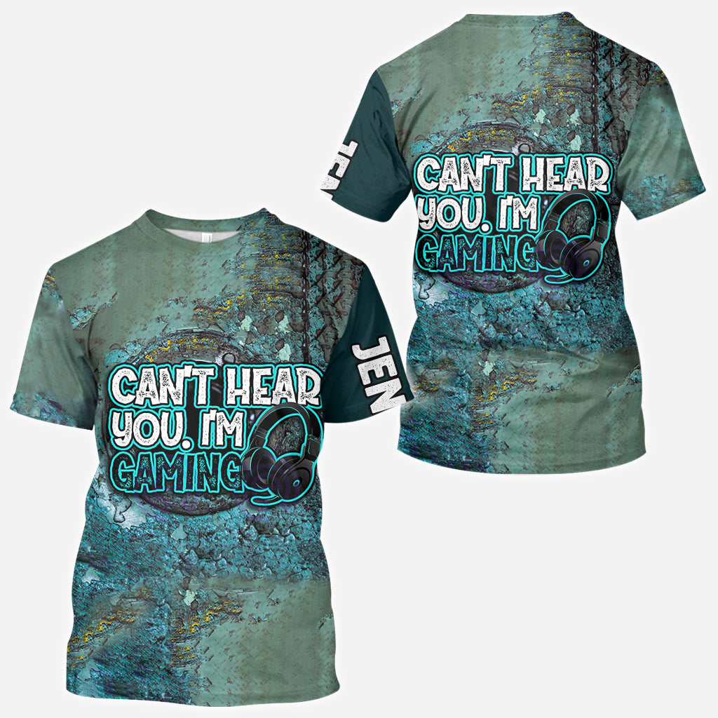 Je ne t'entends pas, je joue aux jeux vidéo - T-shirt personnalisé intégral inspiré des jeux vidéo
