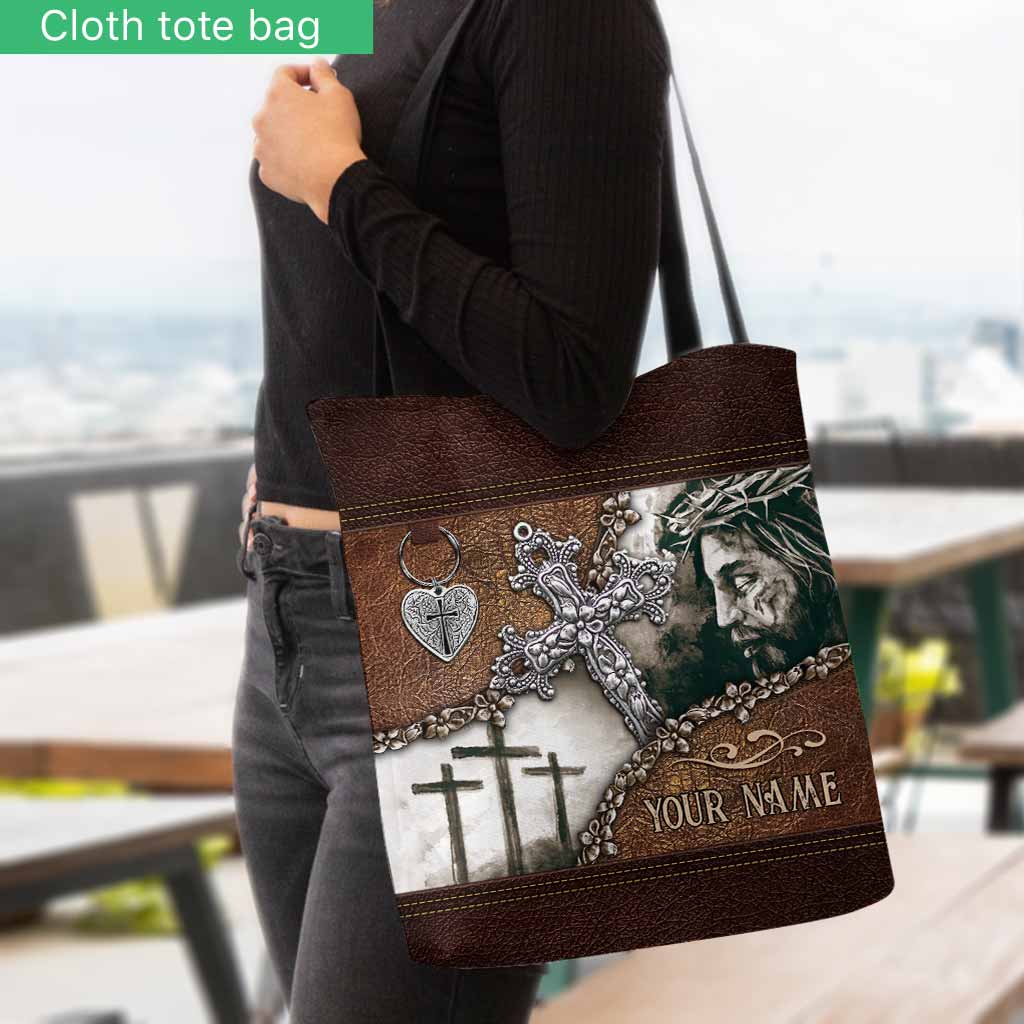 Croix chrétienne « La foi plutôt que la peur » - Sac fourre-tout personnalisé