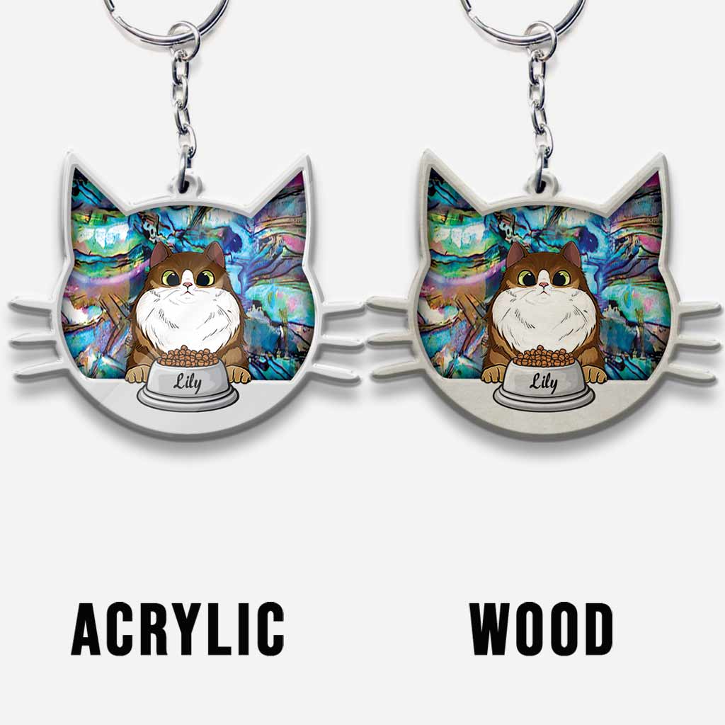 Conduisez prudemment Maman Chat - Porte-clés chat personnalisé (Impression recto verso)