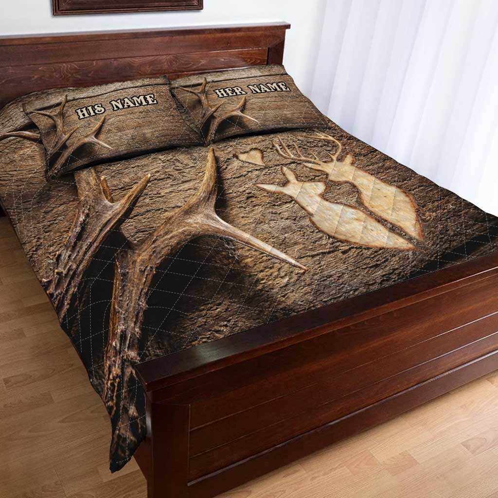 Toi et moi, on gère ! - Ensemble de courtepointe de chasse personnalisé pour couples