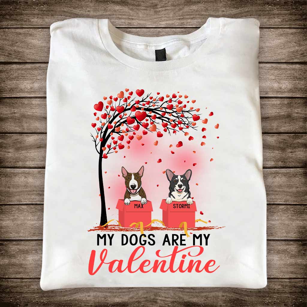 Les chiens sont mes Valentins - T-shirt et sweat à capuche personnalisés