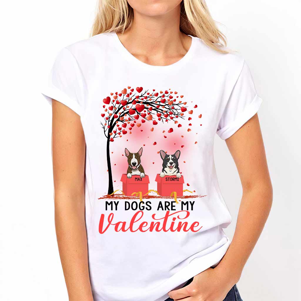 Les chiens sont mes Valentins - T-shirt et sweat à capuche personnalisés