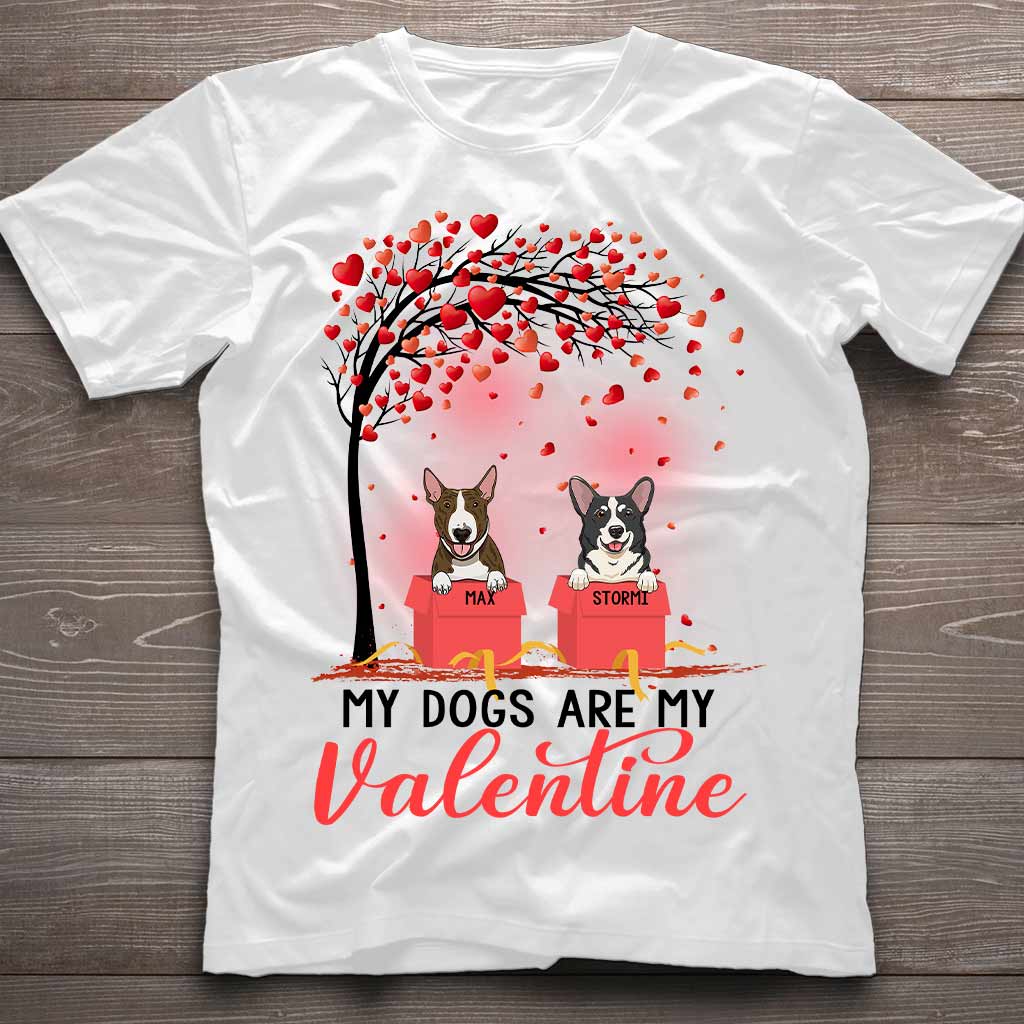 Les chiens sont mes Valentins - T-shirt et sweat à capuche personnalisés