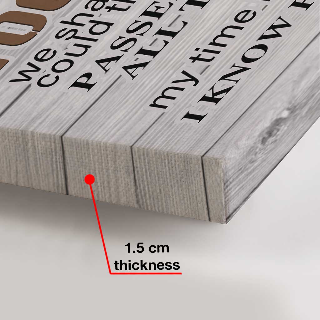 Attendre à la porte - Toile et affiche personnalisées pour chien