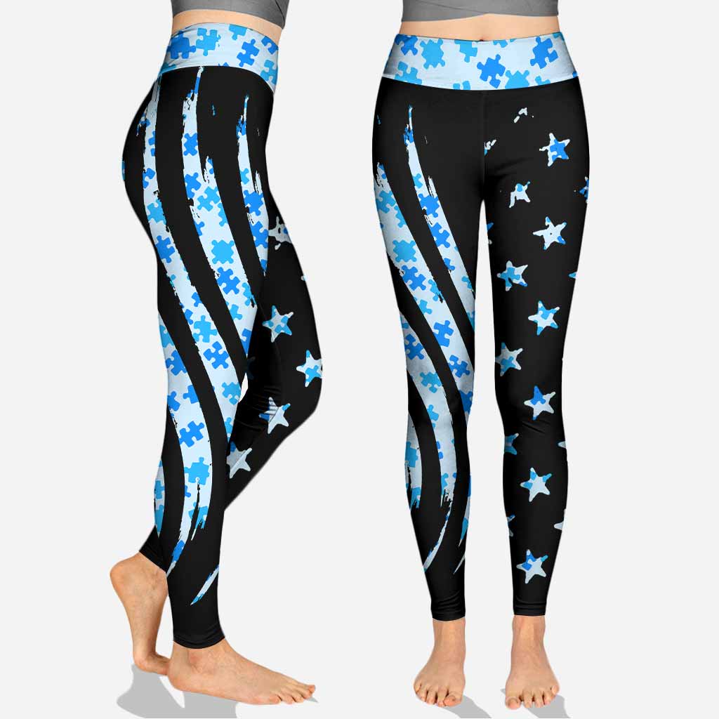 C'est normal d'être différent - Sweat à capuche et legging personnalisés pour la sensibilisation à l'autisme