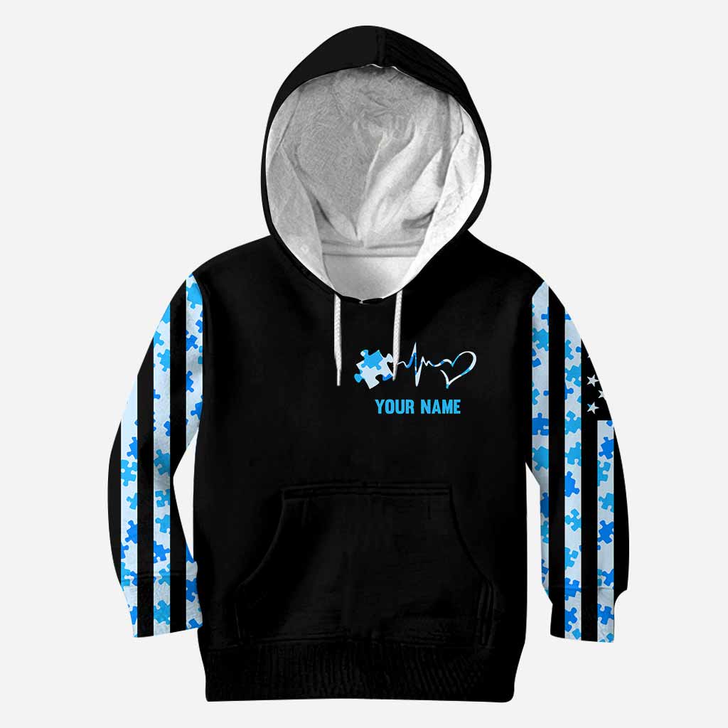 C'est normal d'être différent - Sweat à capuche et legging personnalisés pour la sensibilisation à l'autisme