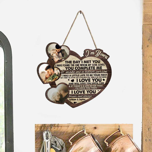 I'm Yours - Personalized Couple Wood Sign