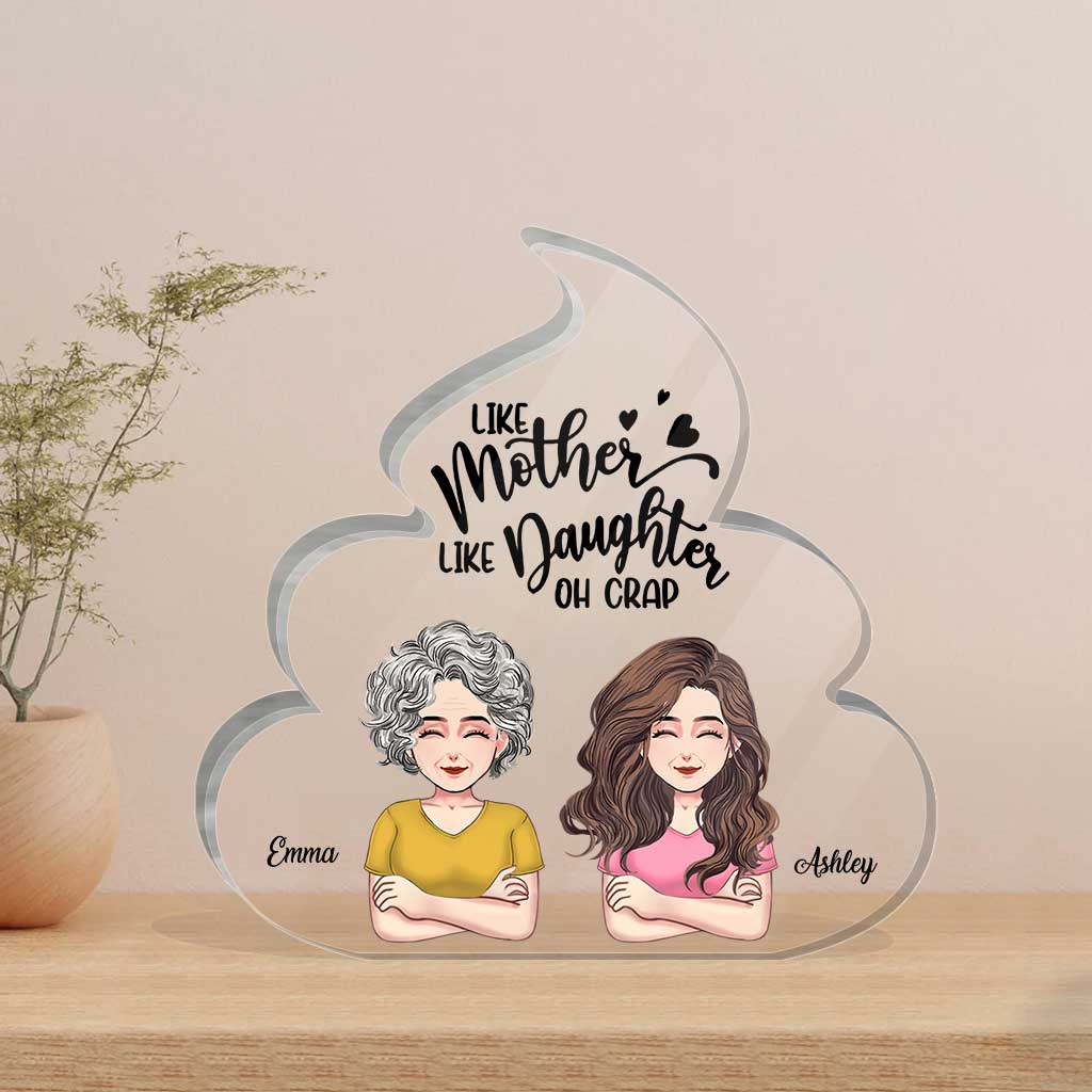 Telle mère, telle fille - Plaque acrylique personnalisée pour la fête des mères