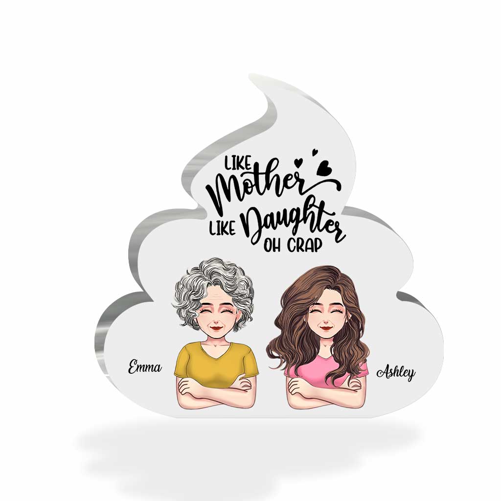 Telle mère, telle fille - Plaque acrylique personnalisée pour la fête des mères