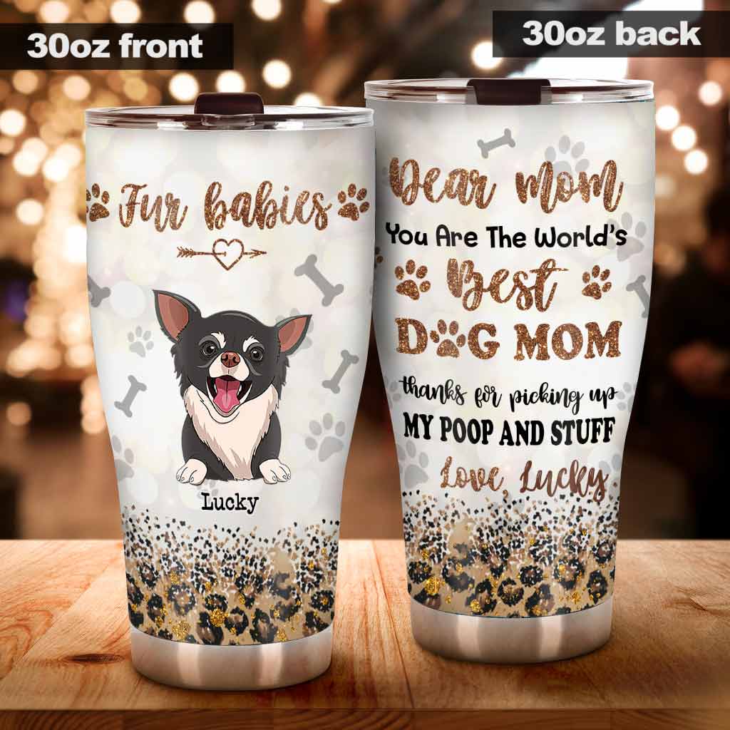 Tu es la meilleure maman de chien au monde ! Gobelet isotherme personnalisé pour la fête des mères