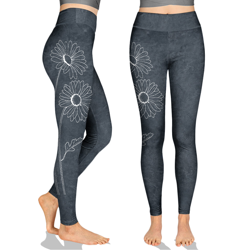 Meilleure maman, grand-mère, fleur de naissance - Sweat à capuche et legging personnalisés pour la fête des mères