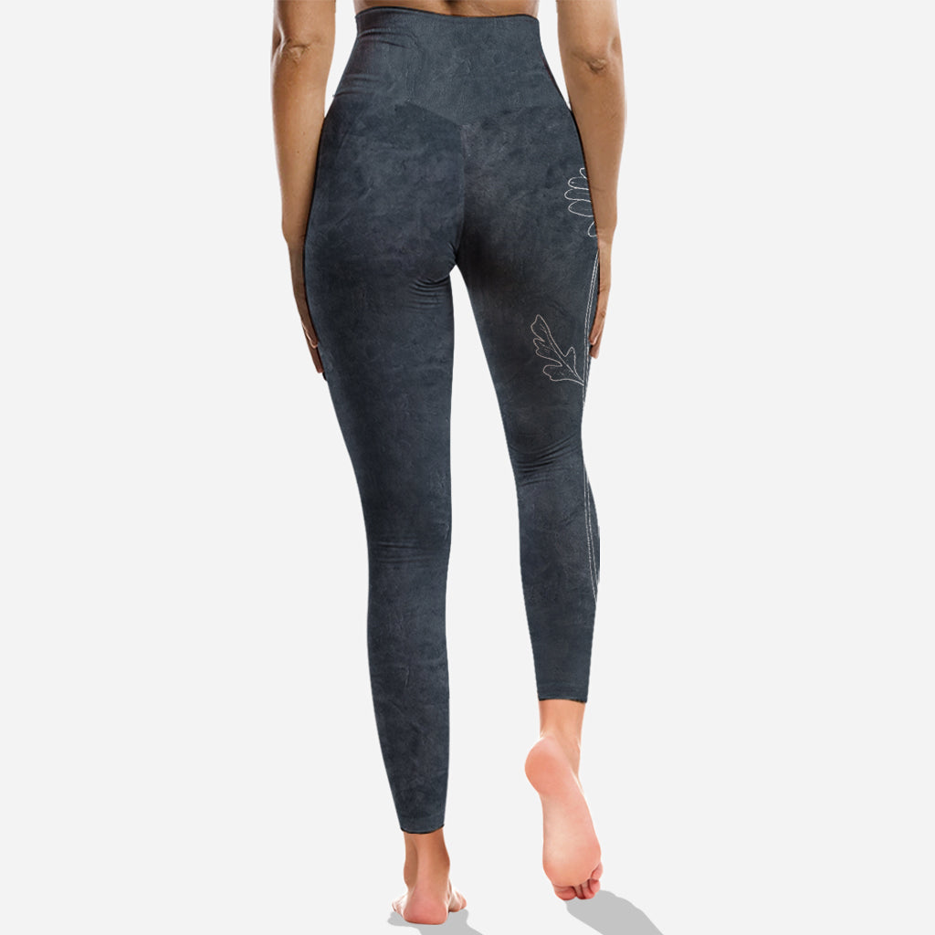 Meilleure maman, grand-mère, fleur de naissance - Sweat à capuche et legging personnalisés pour la fête des mères