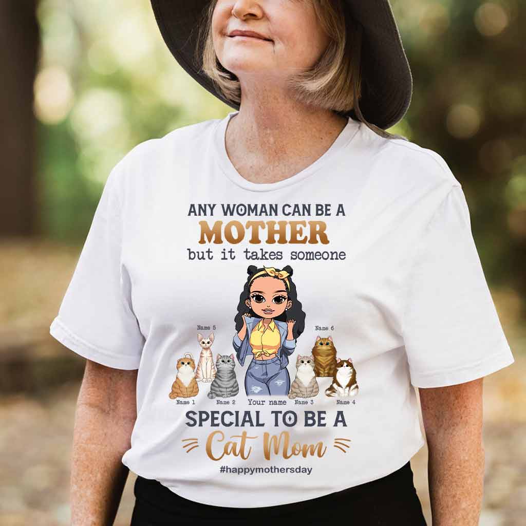 Toute femme peut être une maman chat spéciale - T-shirt et sweat à capuche personnalisés pour chats
