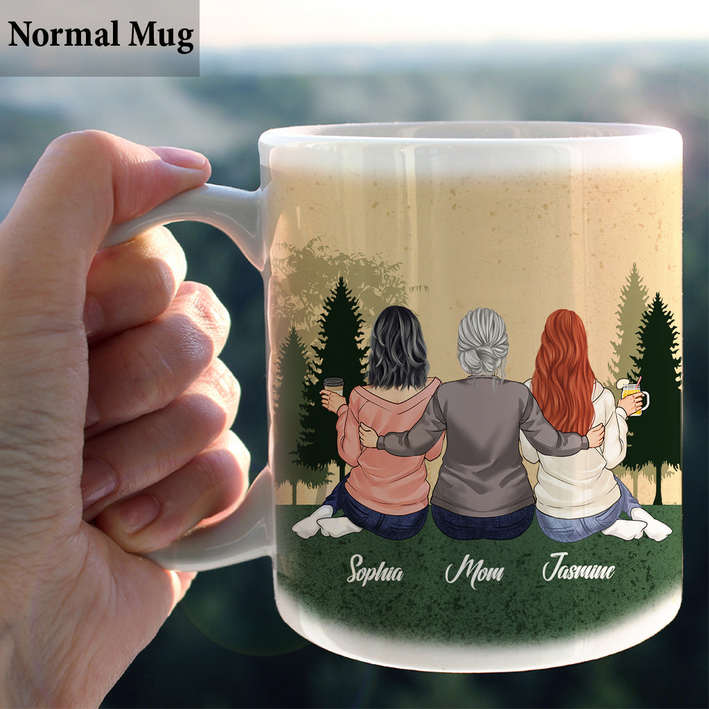 Mère et fille liées pour toujours - Mug personnalisé pour la fête des mères