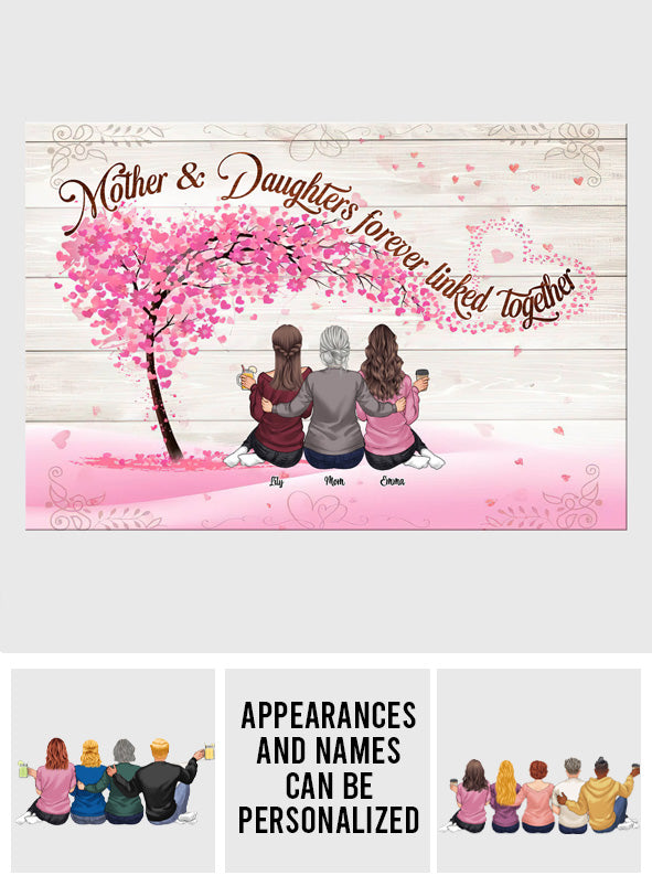 Unis pour toujours - Toile et affiche personnalisées pour la fête des mères