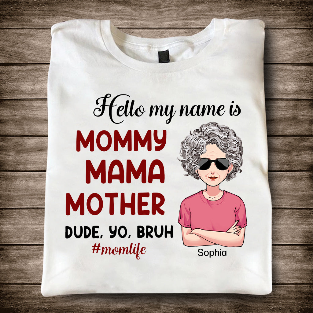 Bonjour, je m'appelle... - T-shirt et sweat à capuche personnalisés pour la fête des mères