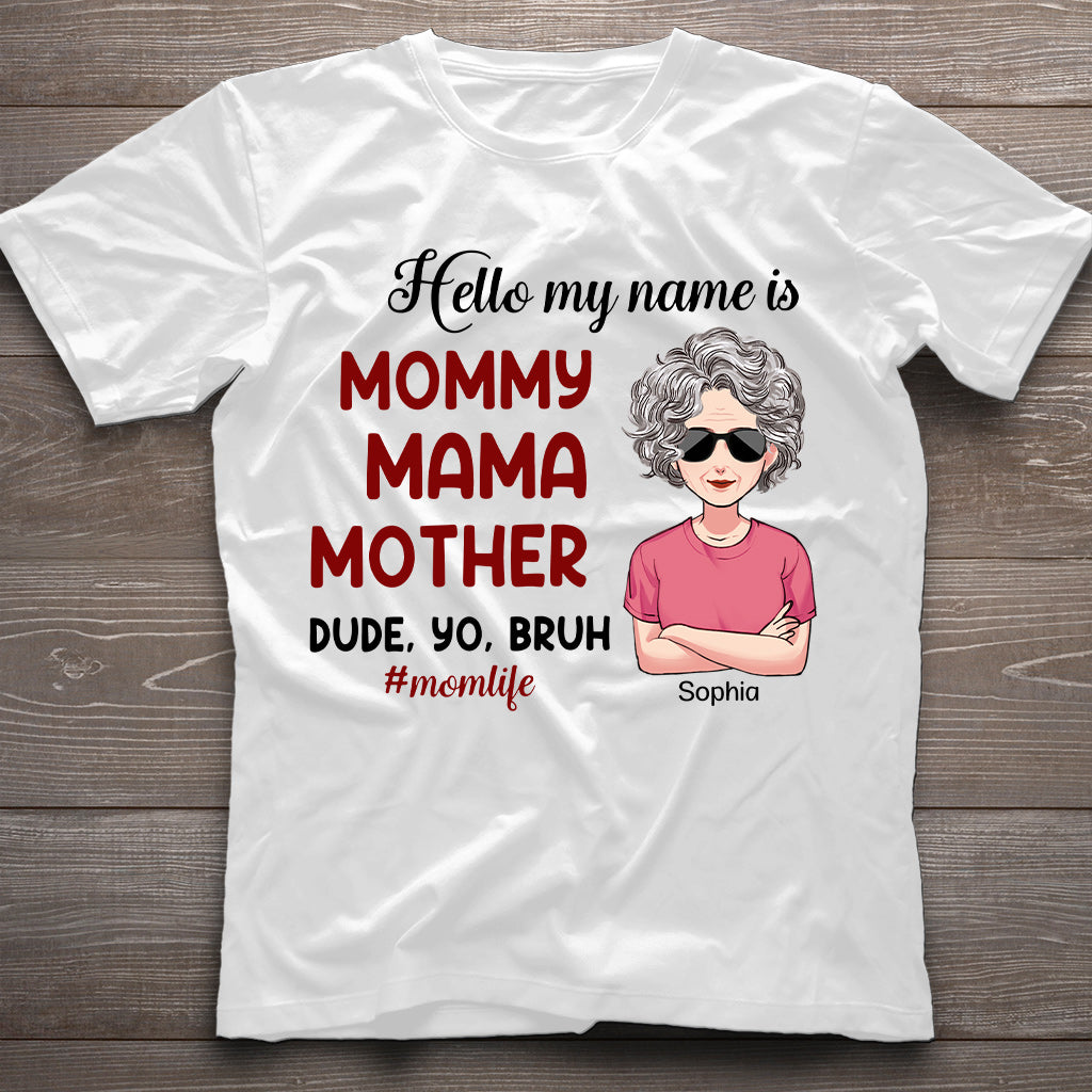 Bonjour, je m'appelle... - T-shirt et sweat à capuche personnalisés pour la fête des mères