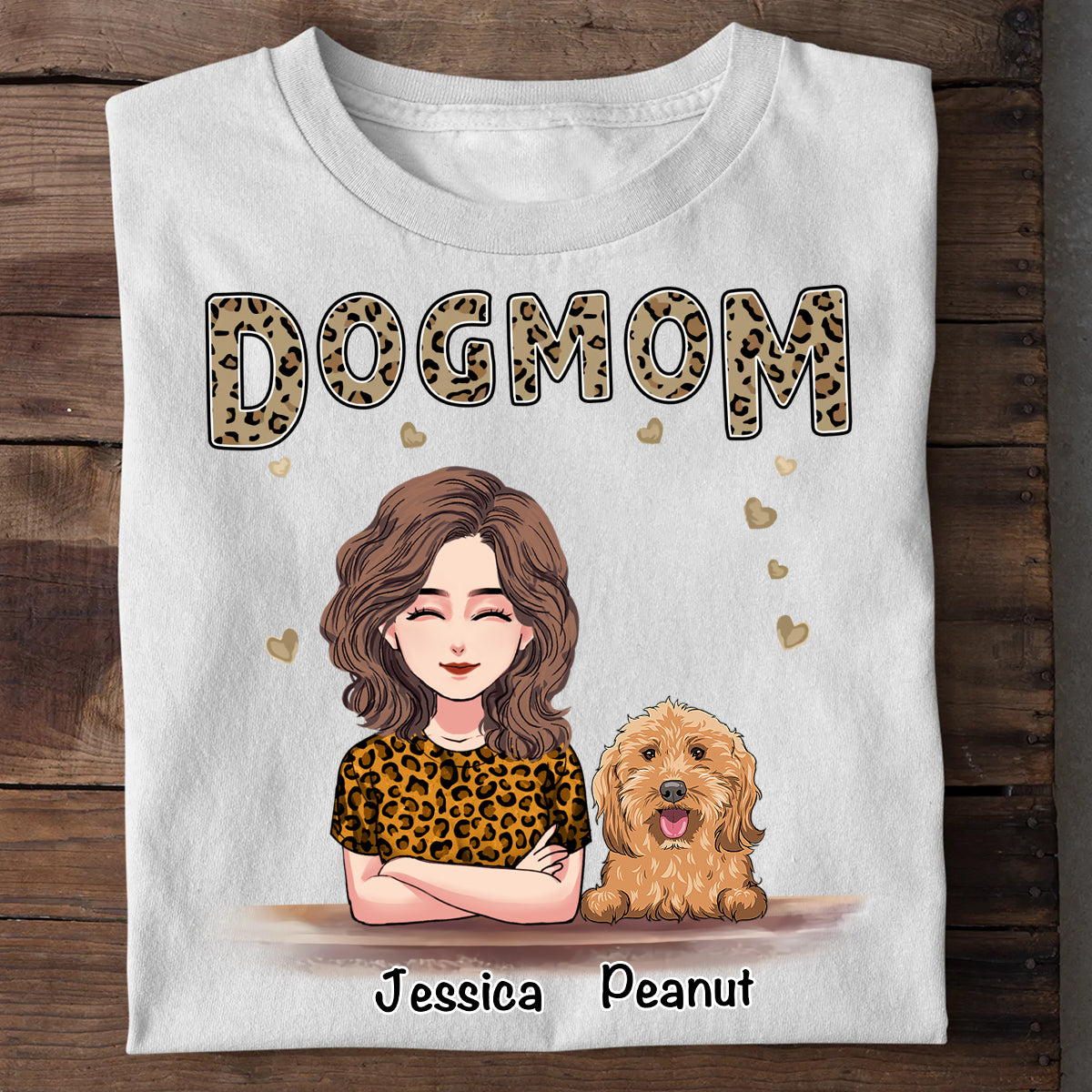 Maman de chien - T-shirt et sweat à capuche personnalisés pour la fête des mères