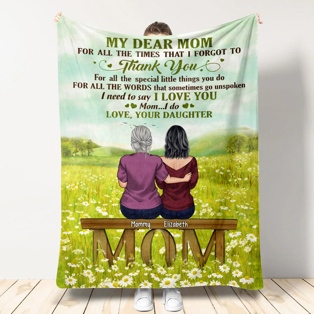 Chère maman, je voulais te dire que je t'aime - Couverture personnalisée pour la fête des mères