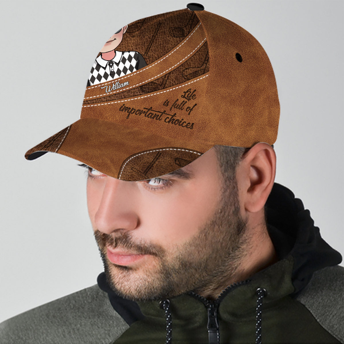 La vie est pleine de choix importants - Casquette de golf classique personnalisée