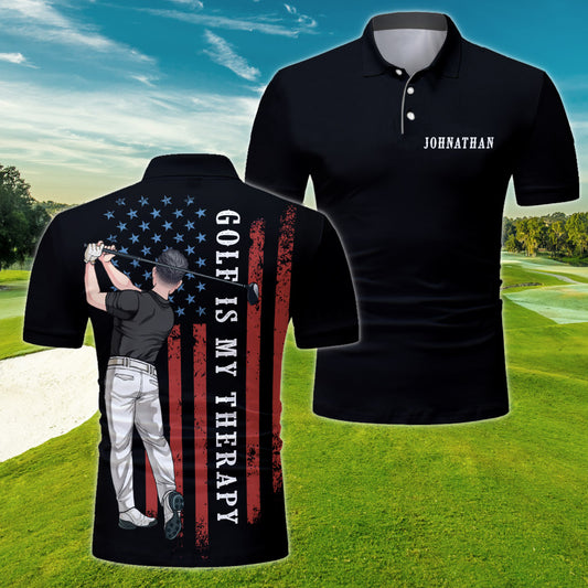 Le golf est ma thérapie - Polo de golf personnalisé