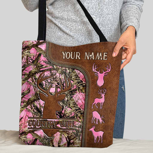 Sac fourre-tout personnalisé Country Girl - Chasse