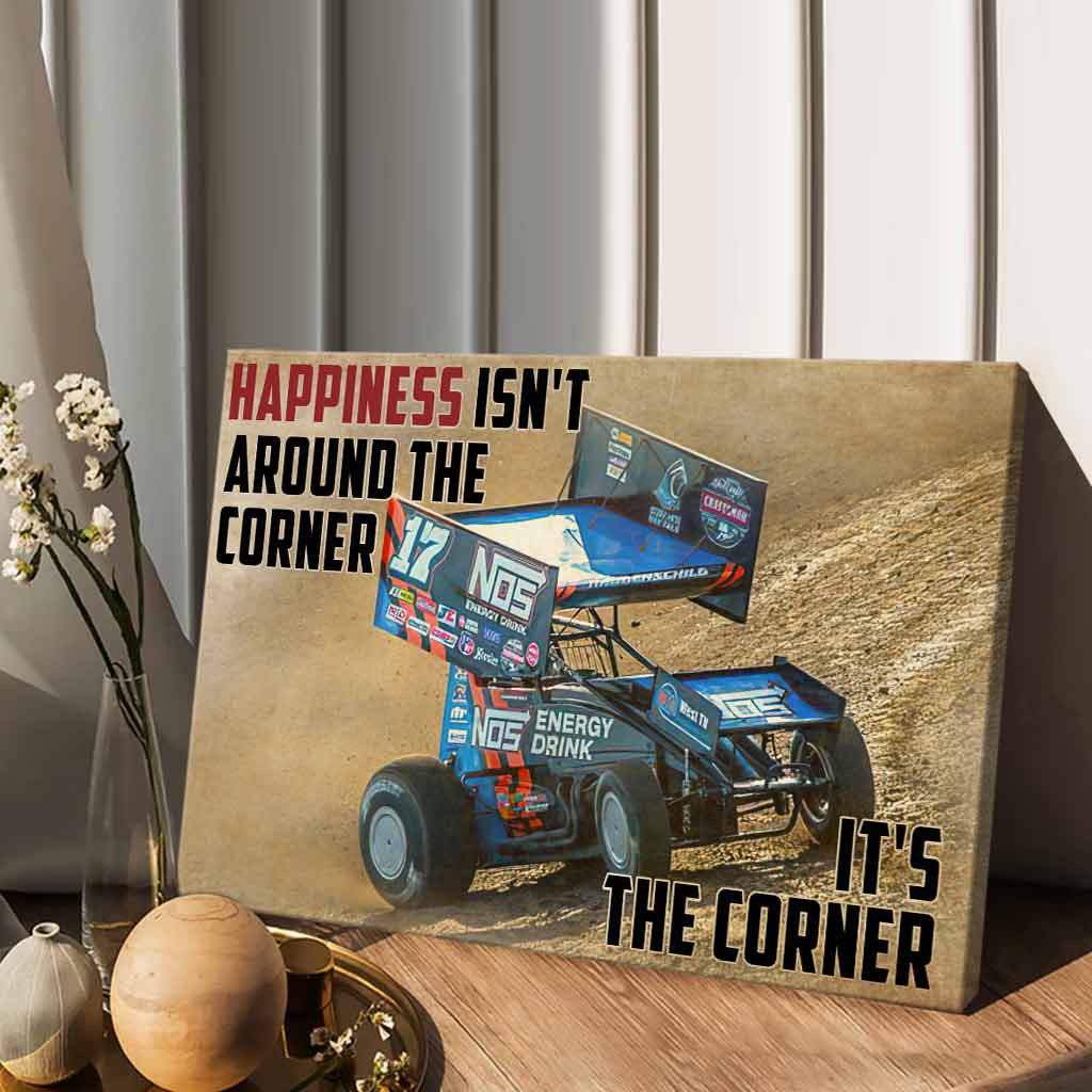 Le bonheur n'est pas au coin de la rue - Toile et affiche de course