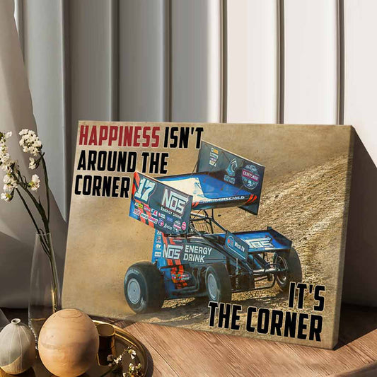 Le bonheur n'est pas au coin de la rue - Toile et affiche de course