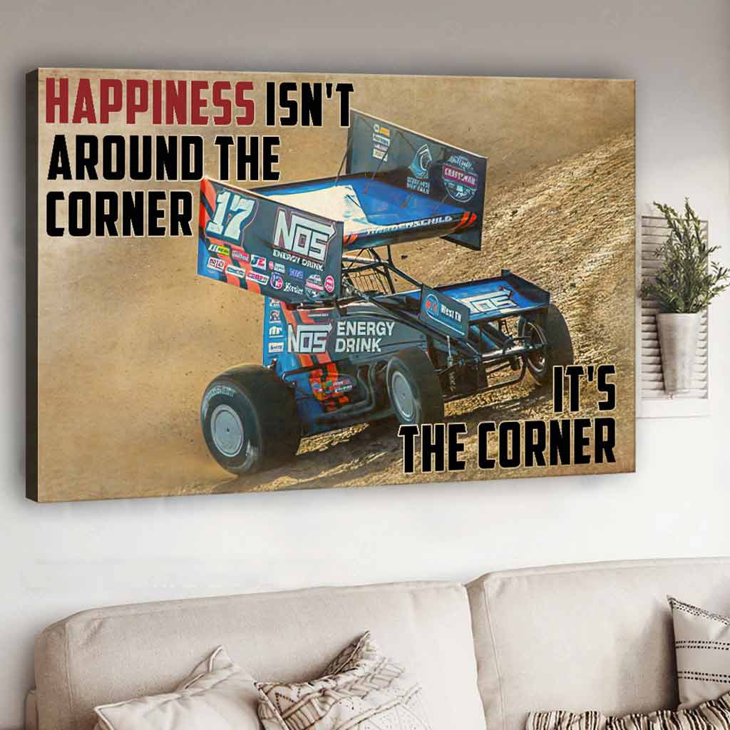 Le bonheur n'est pas au coin de la rue - Toile et affiche de course
