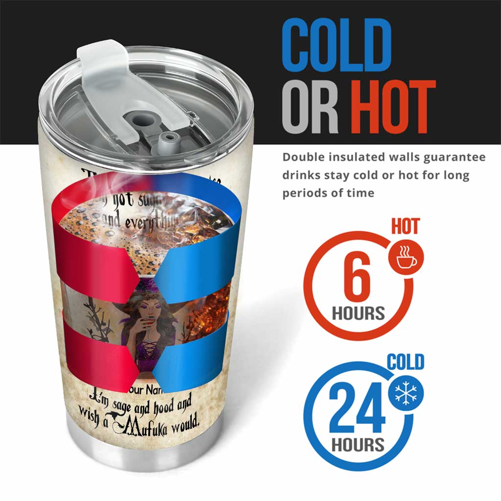 Je ne suis pas du sucre et des épices - Gobelet de sorcière personnalisé