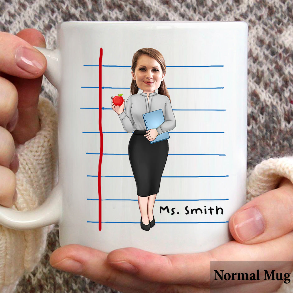 Thank You For Helping Me Grow - Personalized Teacher Mug