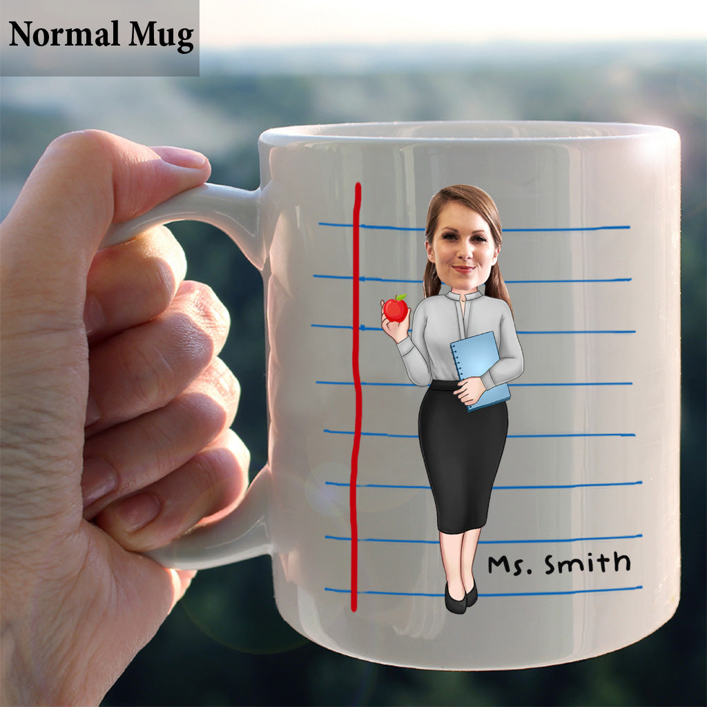 Thank You For Helping Me Grow - Personalized Teacher Mug