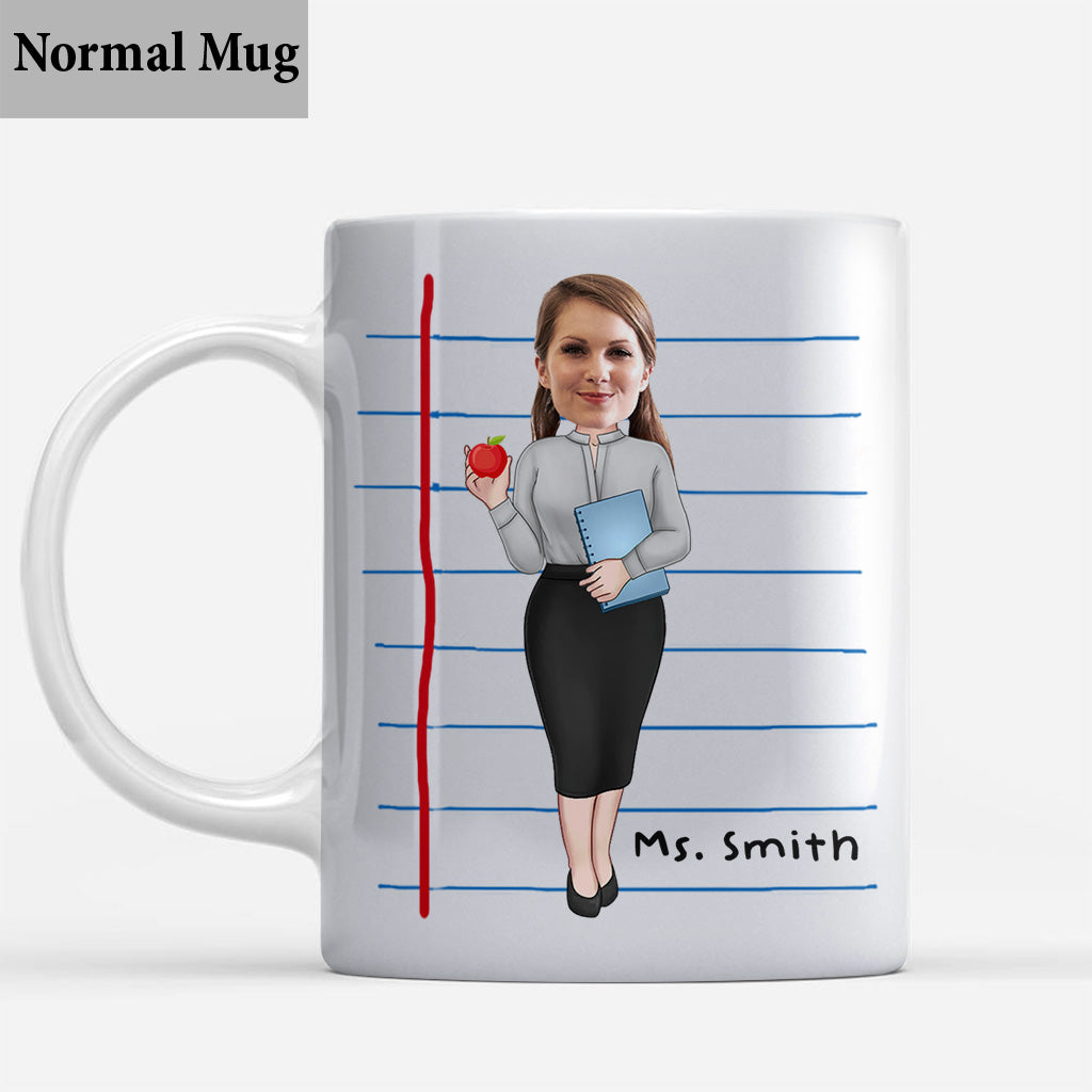 Thank You For Helping Me Grow - Personalized Teacher Mug