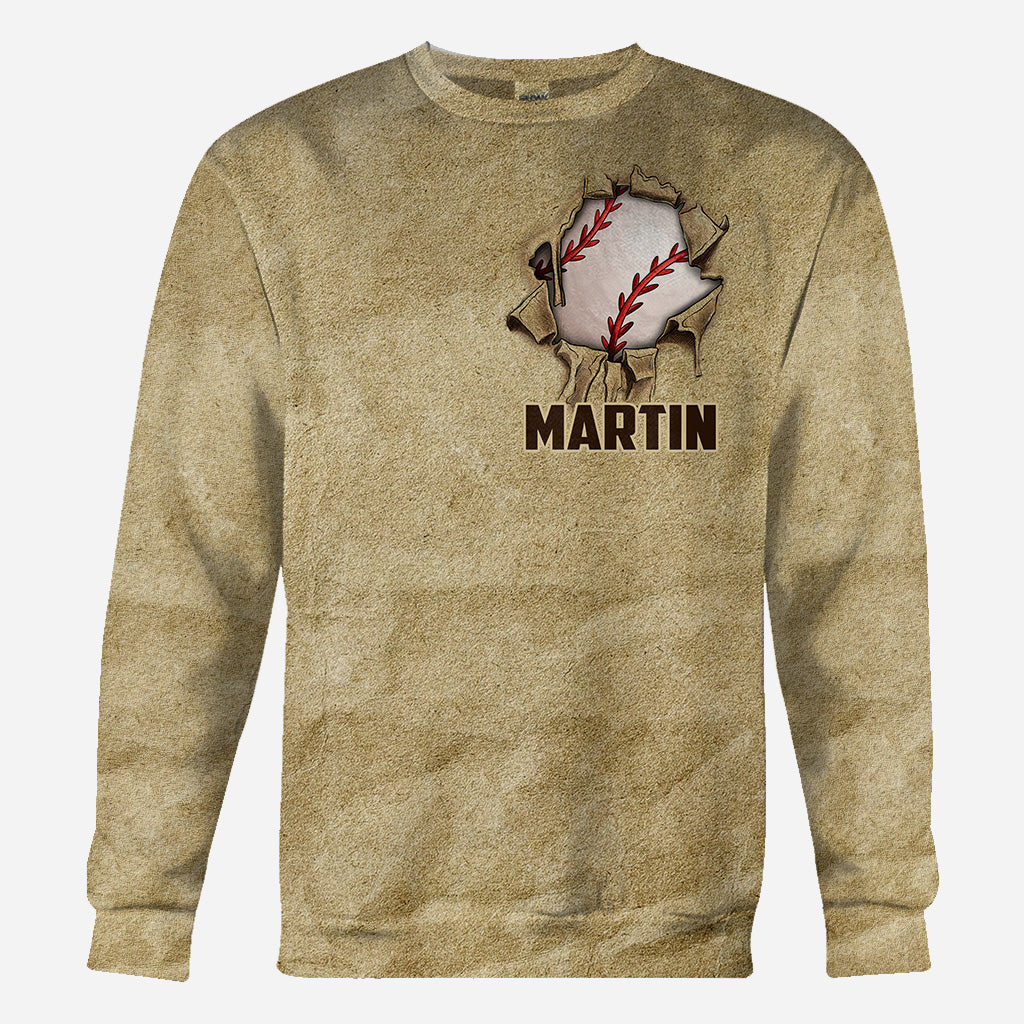 Love Baseball - Personalized Baseball All Over Shirt