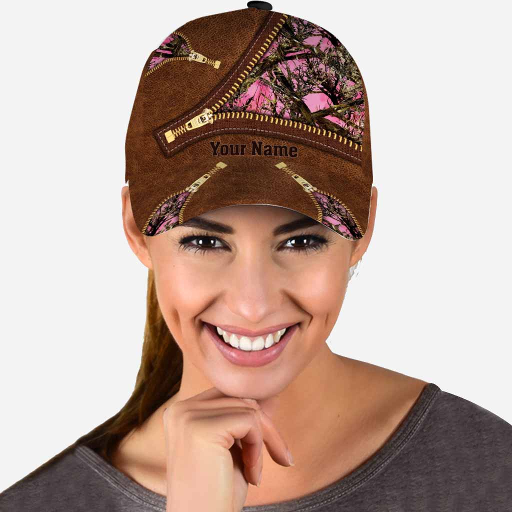 Casquette classique Country Girl - Motif de chasse personnalisé en cuir imprimé