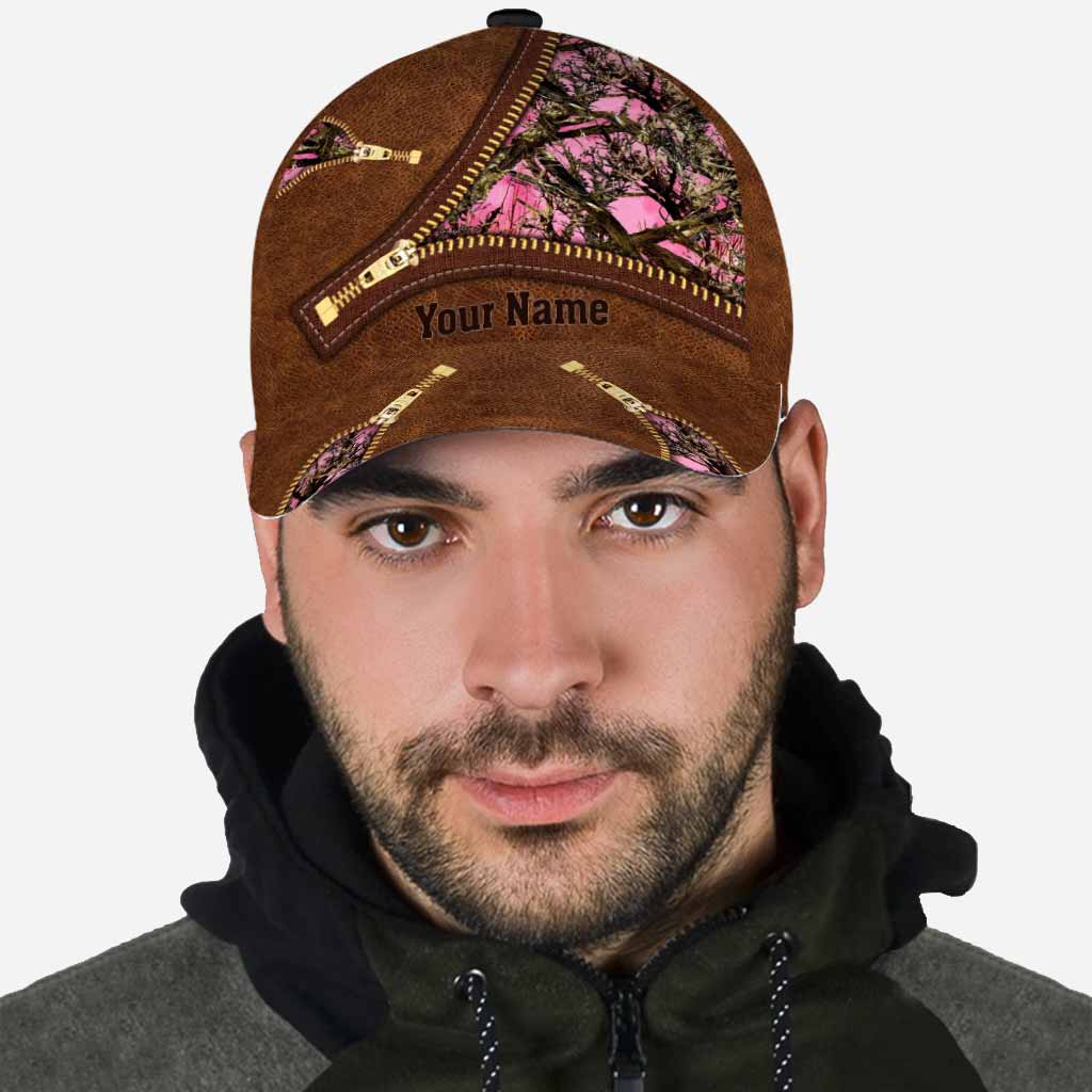 Casquette classique Country Girl - Motif de chasse personnalisé en cuir imprimé