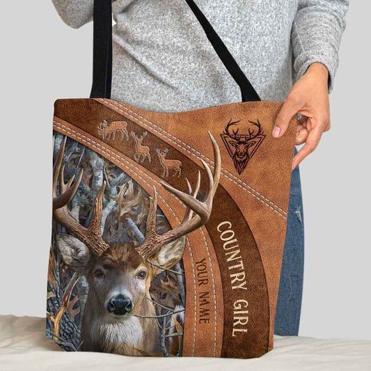 Sac fourre-tout personnalisé Love Hunting Country Girl