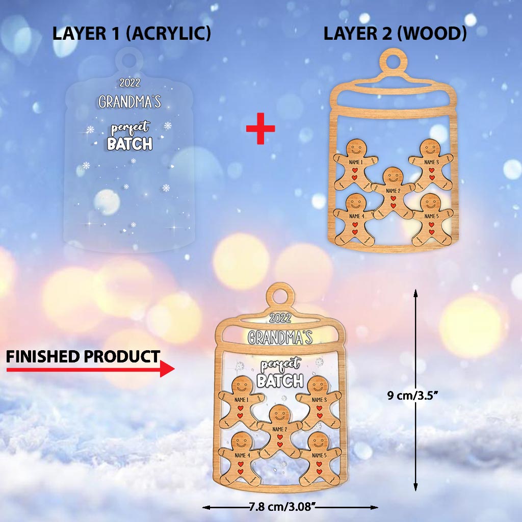 Le lot parfait de grand-mère - Ornement de Noël personnalisé à plusieurs niveaux pour grand-mère