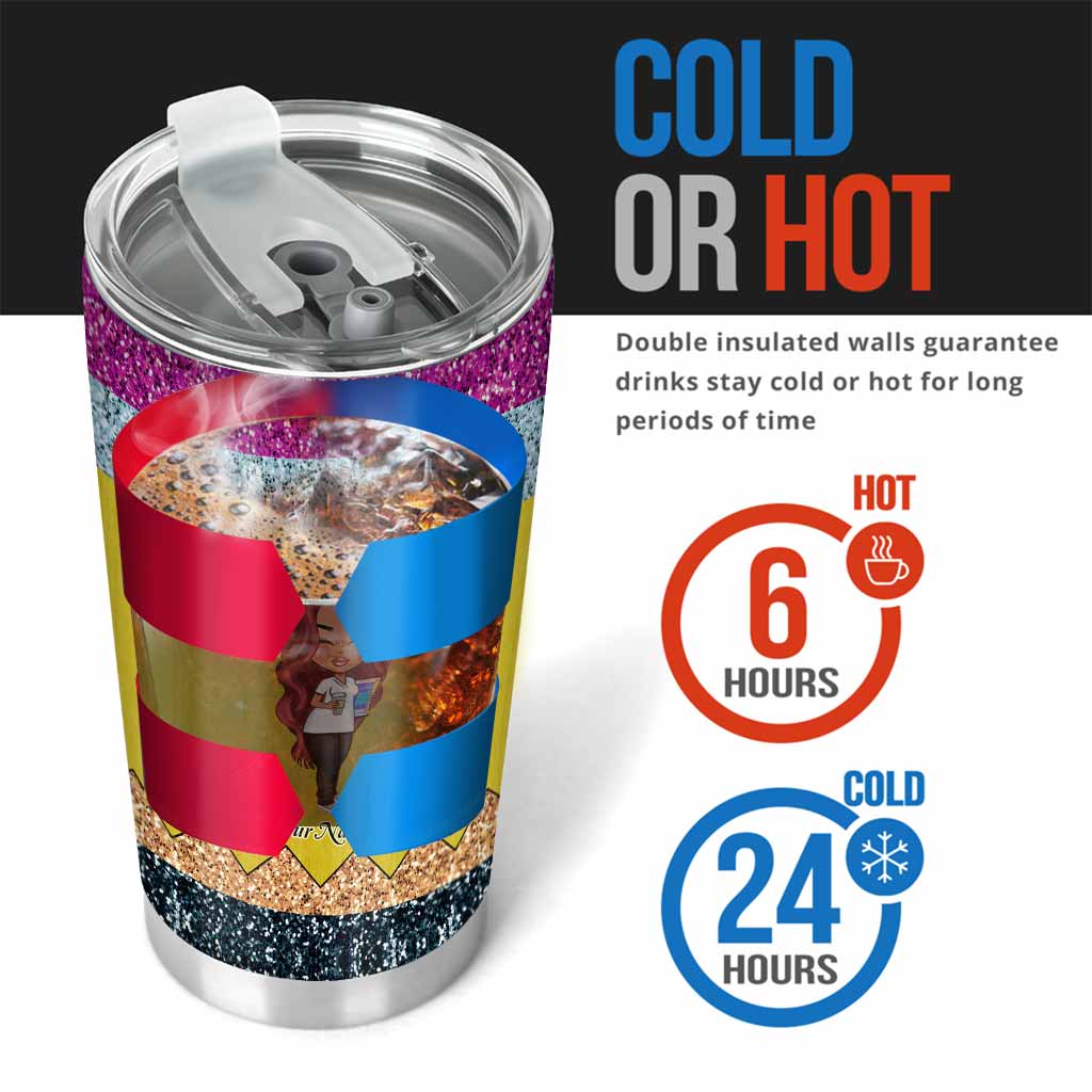 Teaching Is A Work of Heart - Personalized Teacher Tumbler With 3D Pattern Print