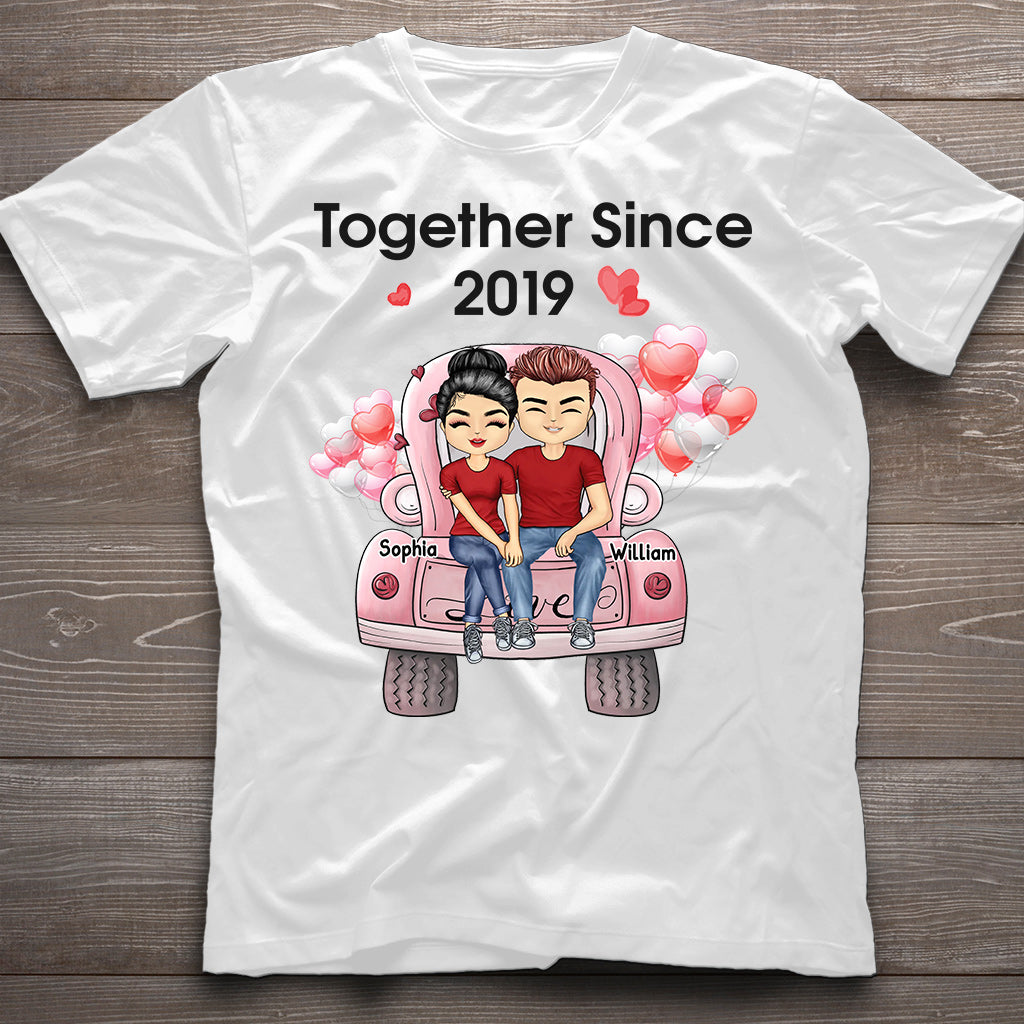 Ensemble depuis - T-shirt et sweat à capuche personnalisés pour couples