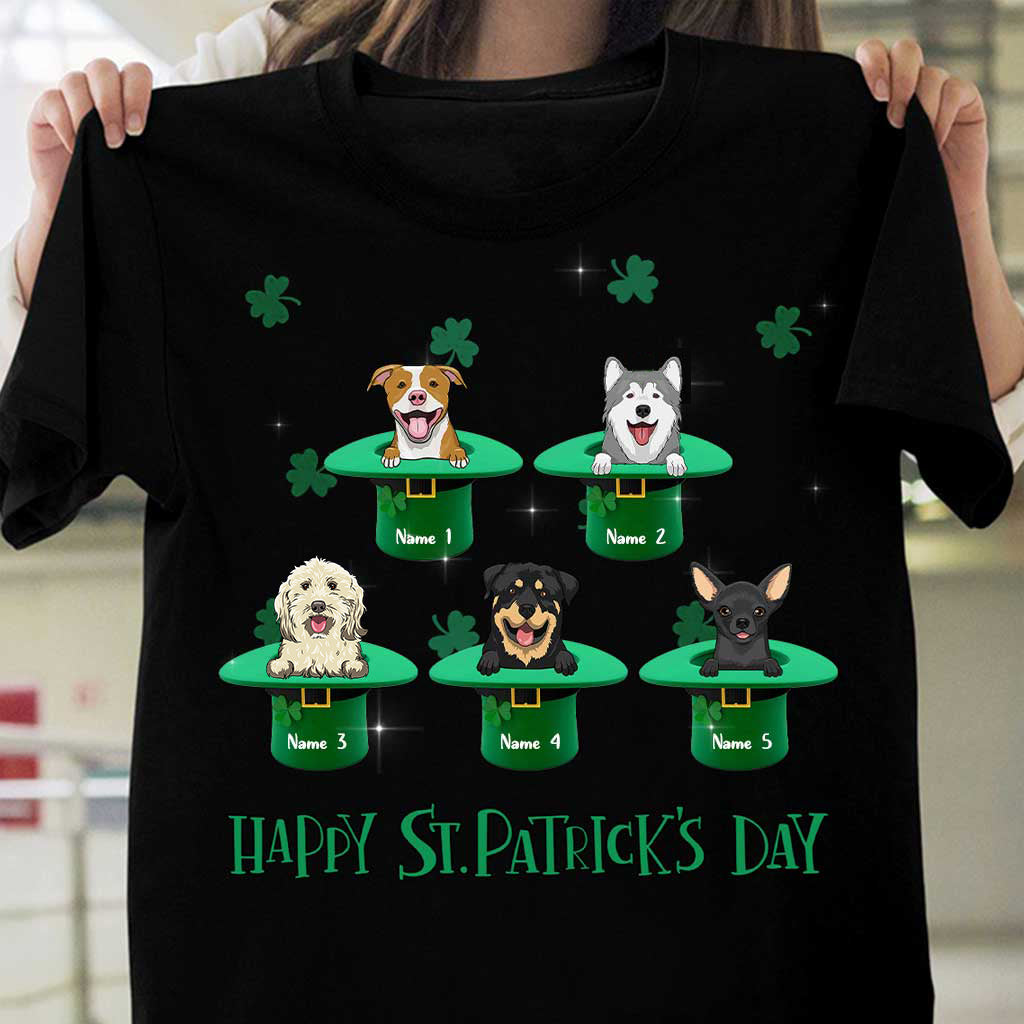 Mes porte-bonheur - T-shirt et sweat à capuche personnalisés pour chien pour la Saint-Patrick