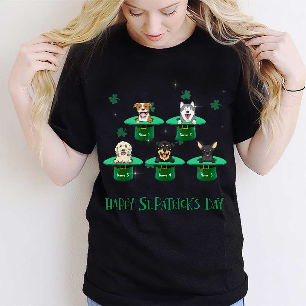Mes porte-bonheur - T-shirt et sweat à capuche personnalisés pour chien pour la Saint-Patrick